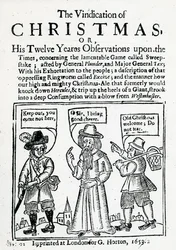 The Vindication of Christmas, 1653 (xilogravura e tipografia)